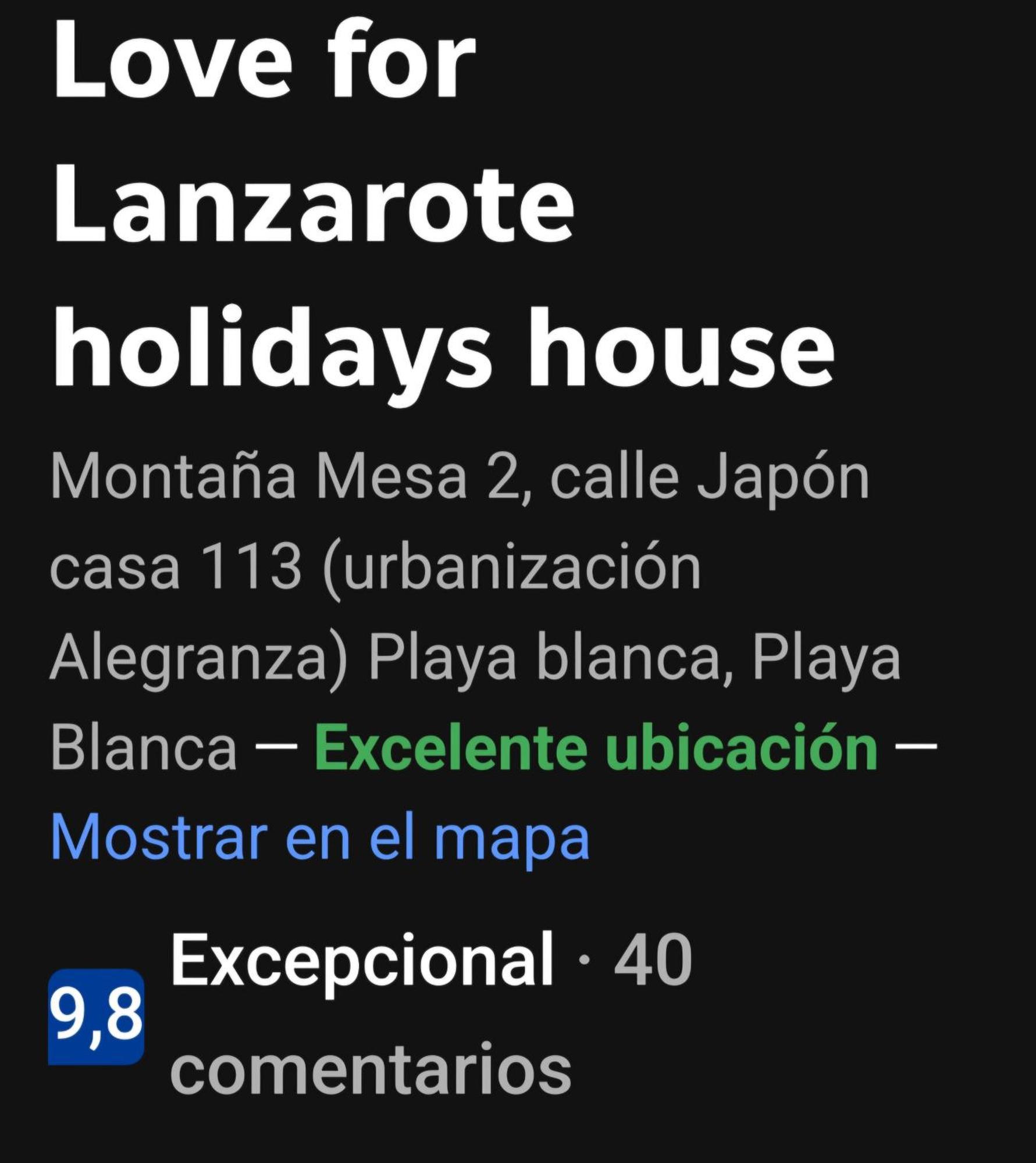 Love For Lanzarote Holidays House Πλάγια Μπλάνκα Εξωτερικό φωτογραφία